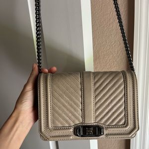 Rebecca Minkoff Chevron Quilted Small Love Crossbody